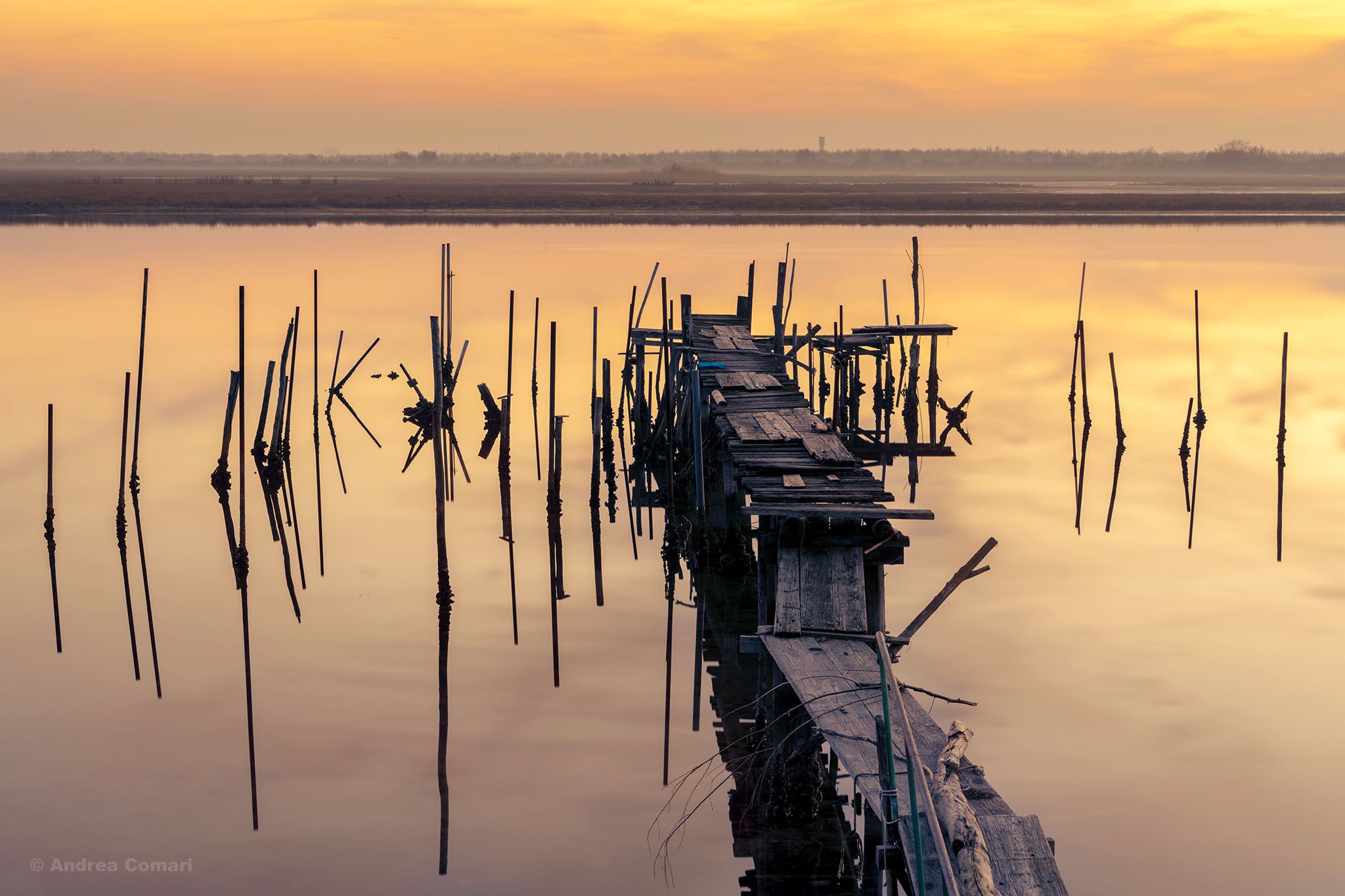 Riva Lunga Old Piers, Italy