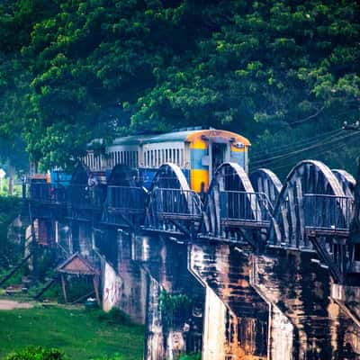 River Kwai Bridge Kanchanaburi, Thailand