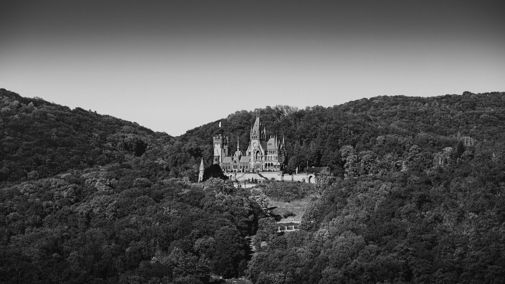 Drachenburg View, Bonn-Rodderberg, Germany
