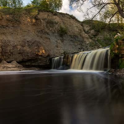 Sablinsky waterfall, Leningrad region, Russia, Russian Federation