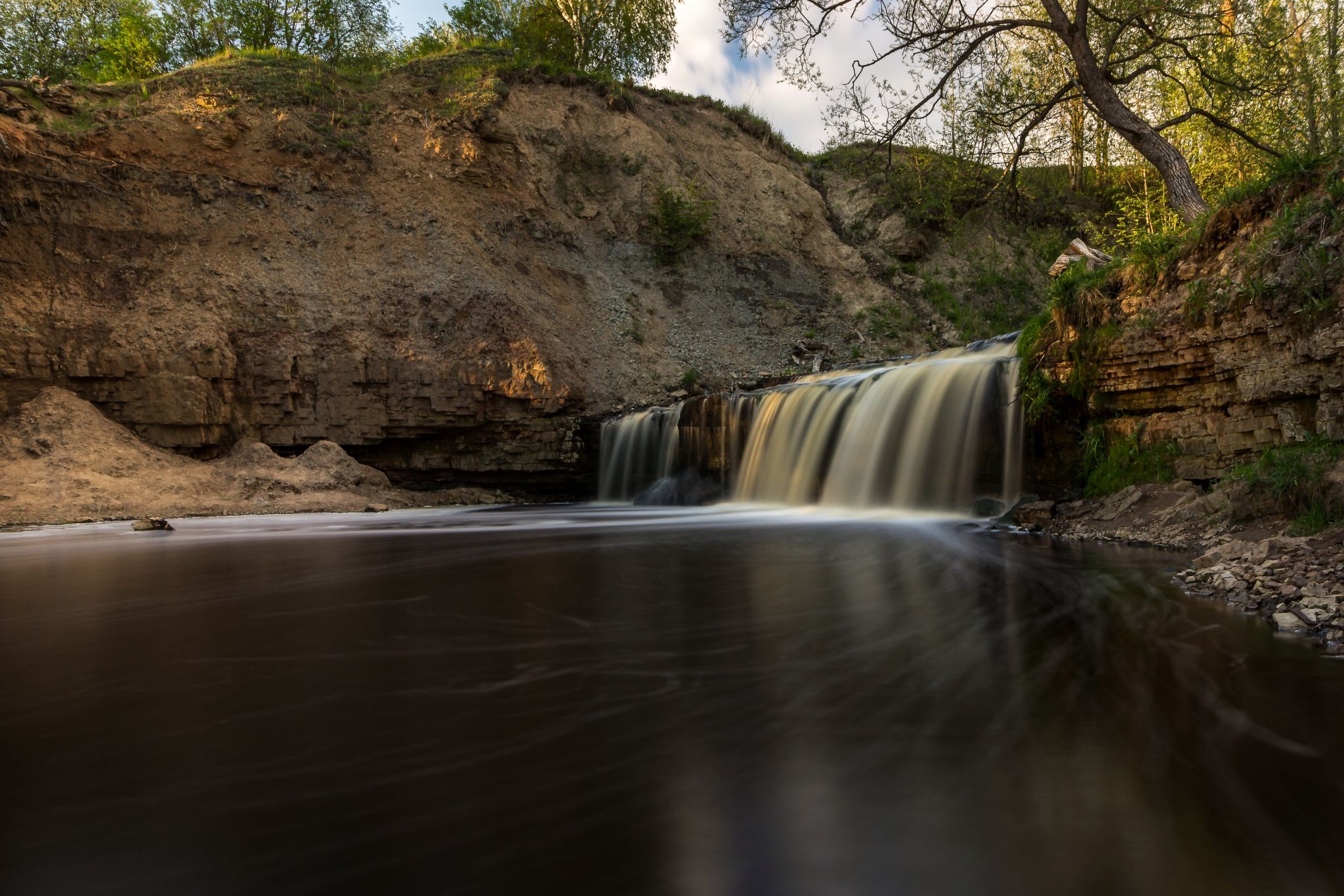 Sablinsky waterfall, Leningrad region, Russia, Russian Federation