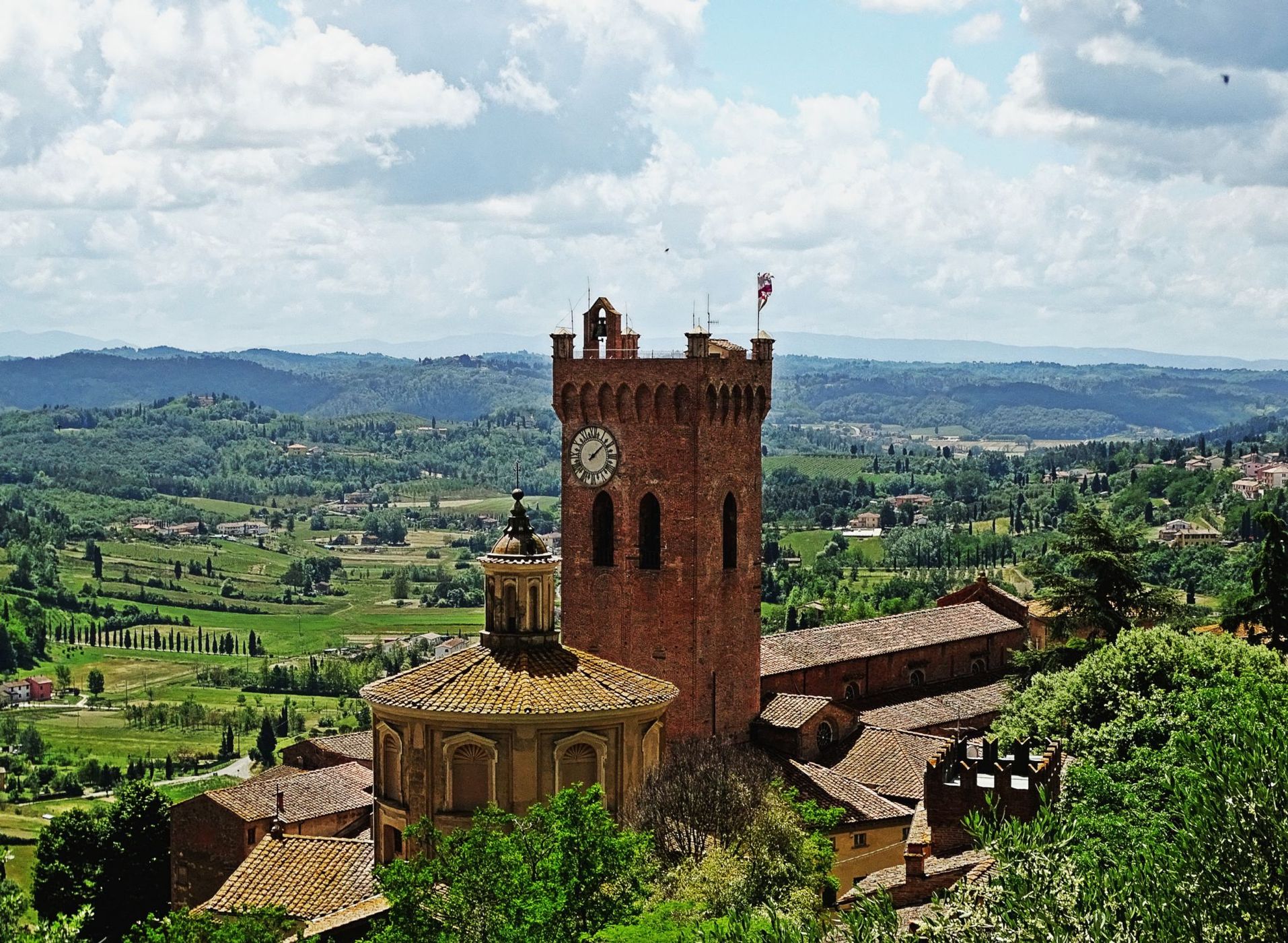 San Miniato Cathedral from Federico II Tower, Italy
