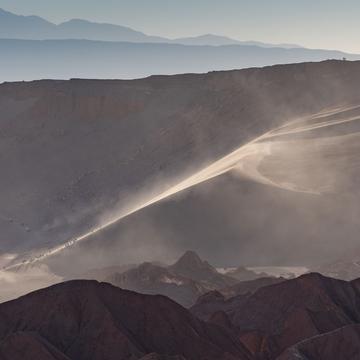 Sand dunes in the area of Valle de Muerte, Chile