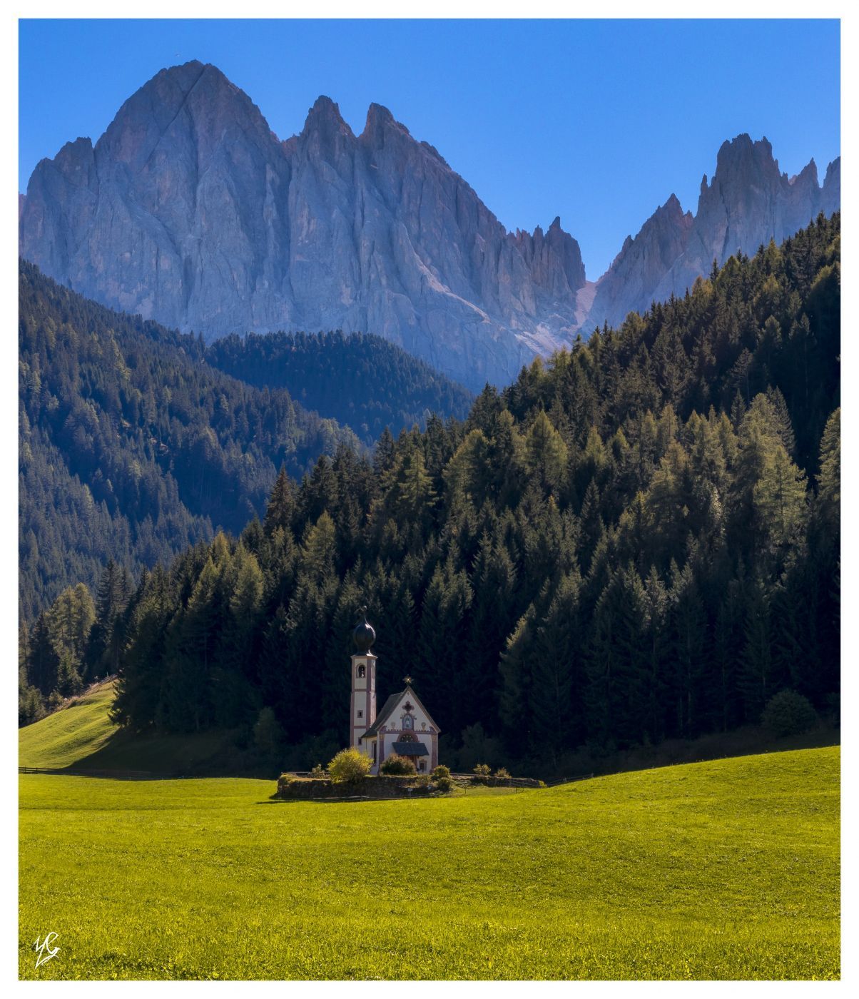 The Church of St. Johann in Ranui, Italy