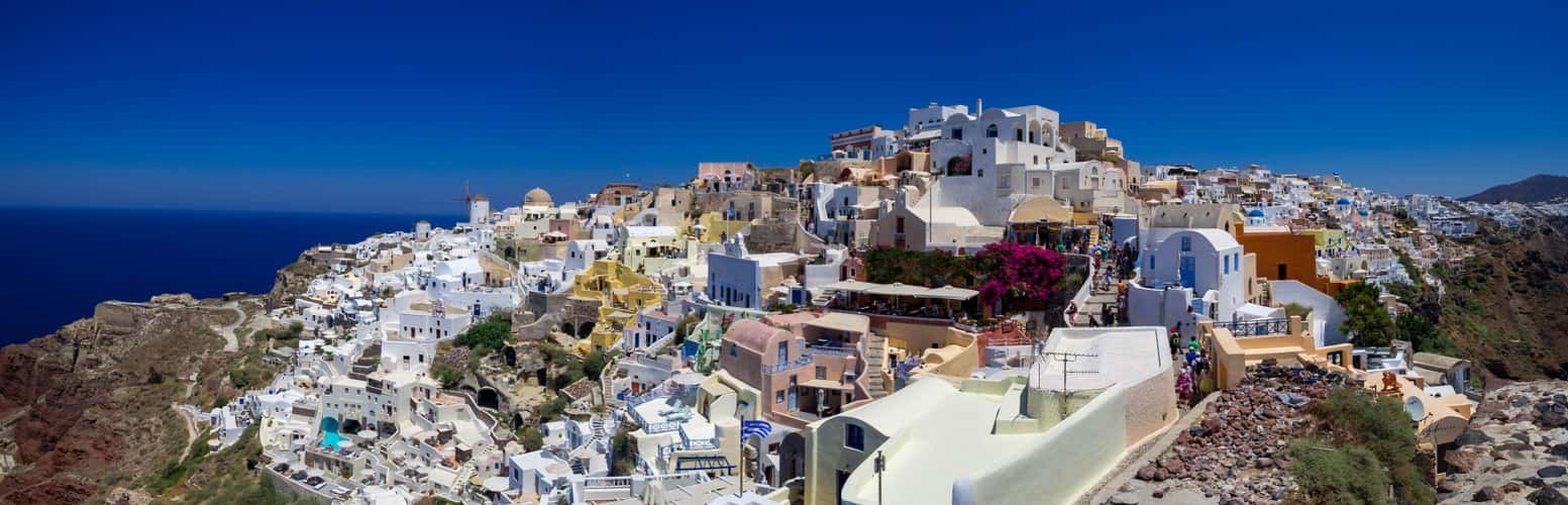 Iconic view of Oia, Santorini 