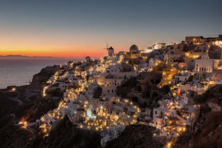Iconic view of Oia, Santorini 