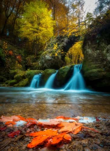 Classic View of Schiessentümpel Cascade