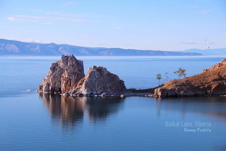 Shaman Rock at Baikal Lake, Siberia - Russia