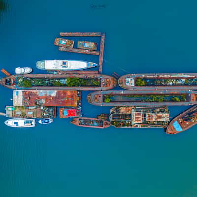 Shipwrecks in Danube bend, Hungary