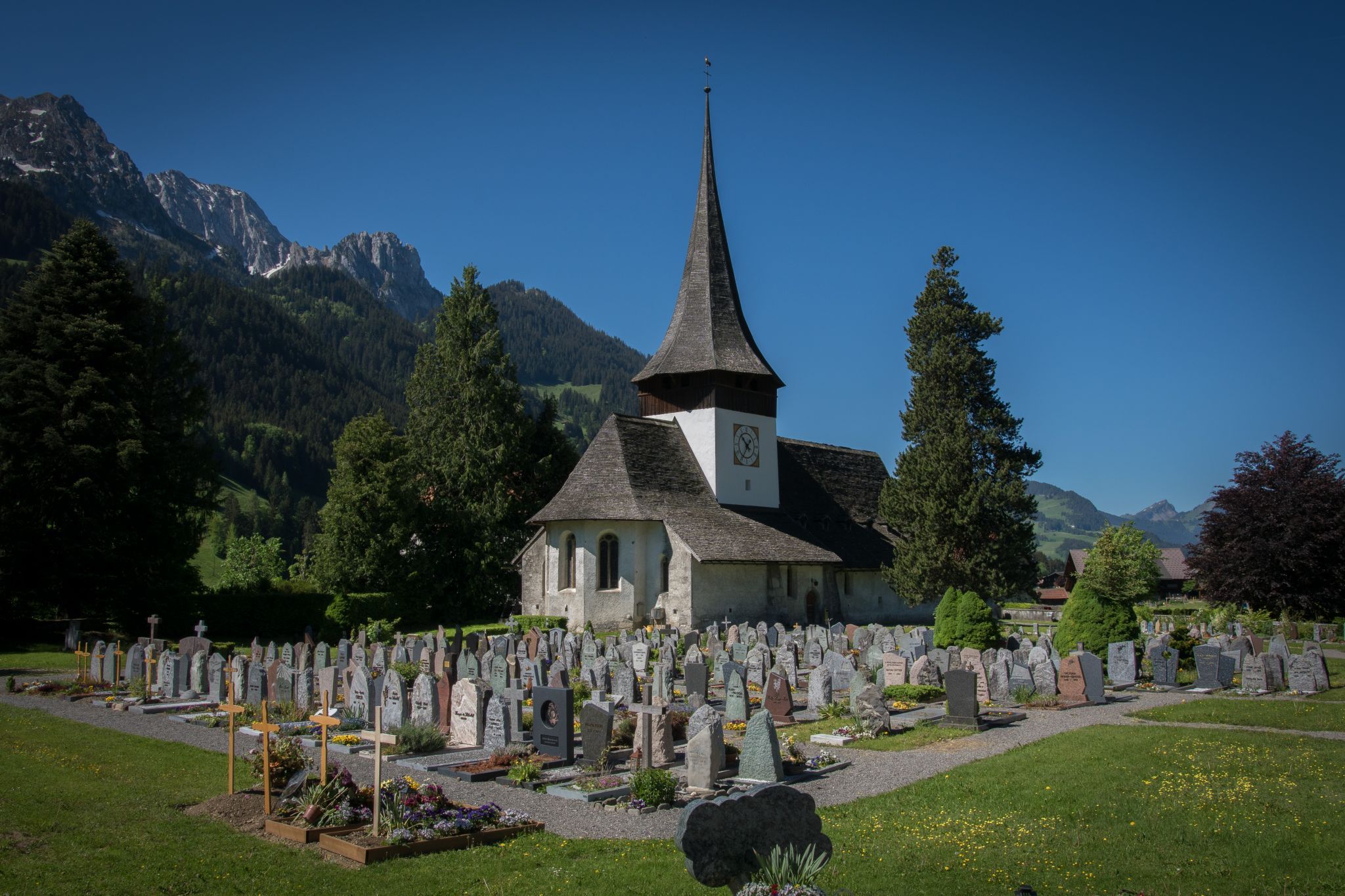 St. Nicolas church Rougemont, Switzerland