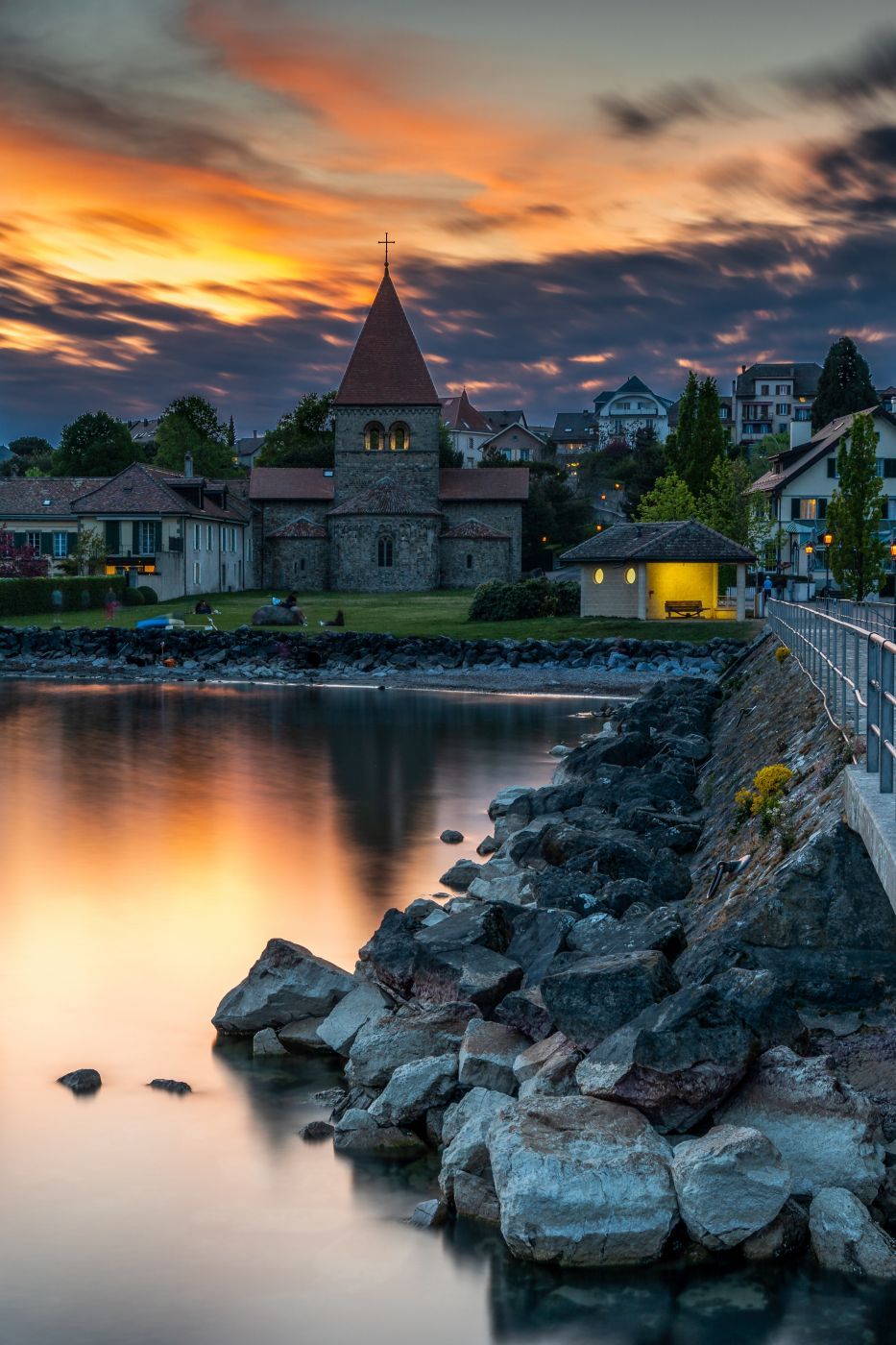 St-Sulpice old temple, Switzerland