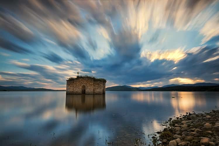 Sunken Church of Jrebchevo Dam