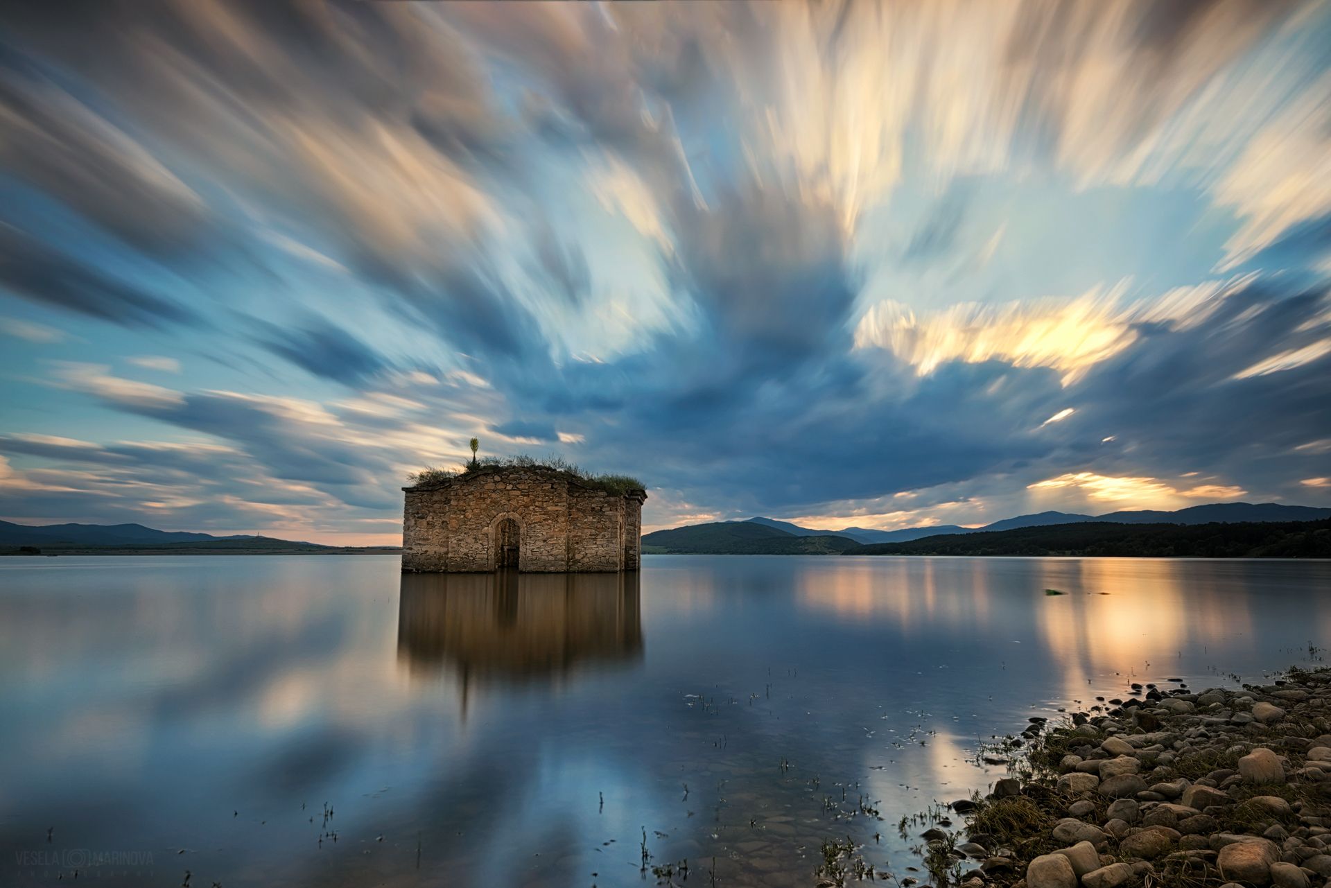 Sunken Church of Jrebchevo Dam, Bulgaria