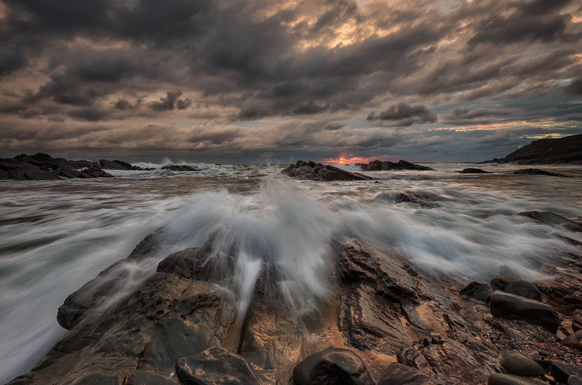 Sunrise at Silistar Beach, Bulgaria