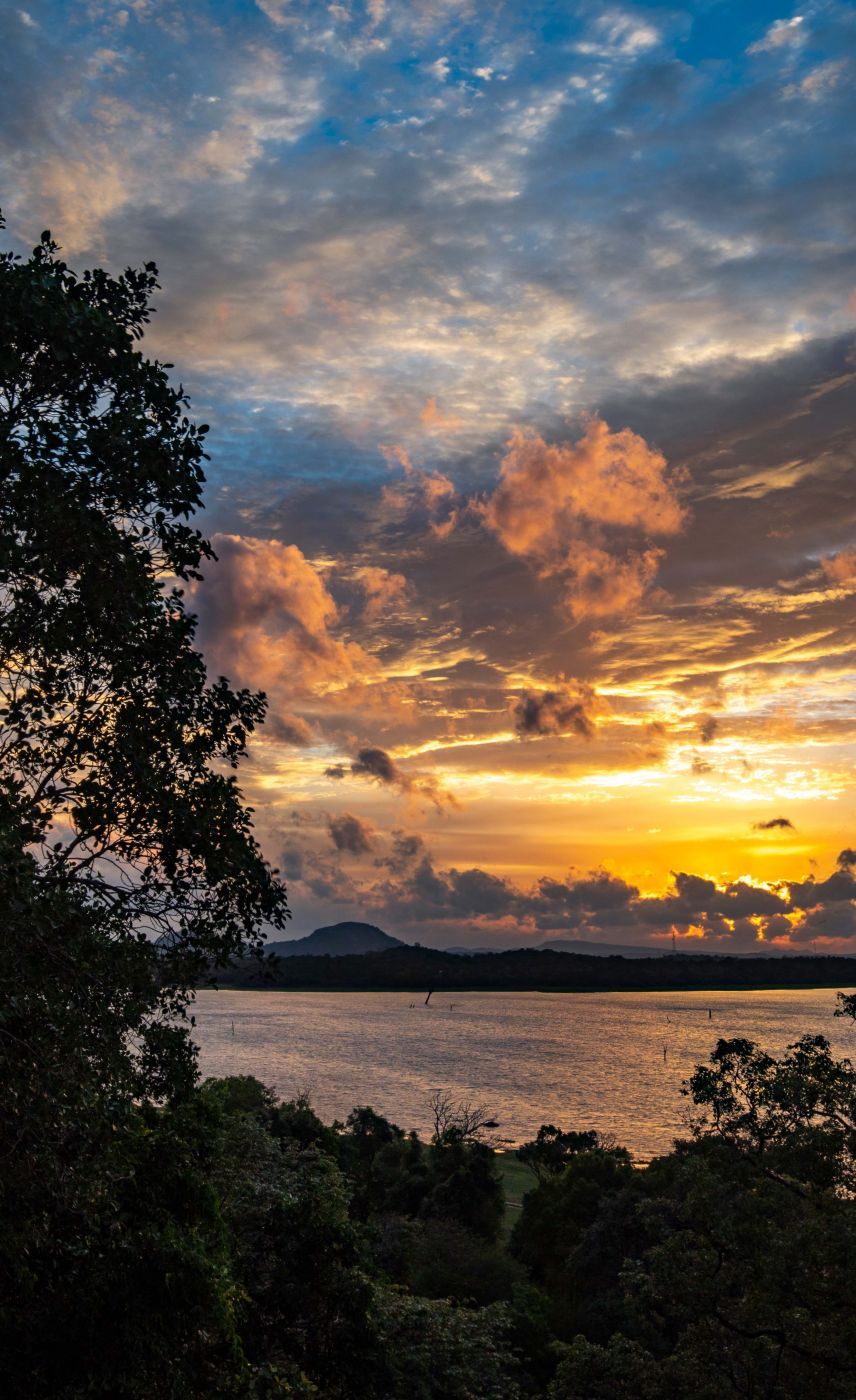Sunset over the Kandalama Reservoir, Sri Lanka