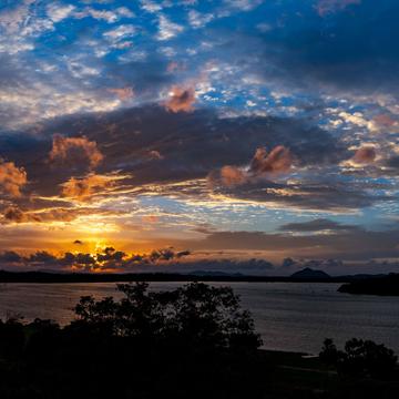 Sunset over the Kandalama Reservoir, Sri Lanka