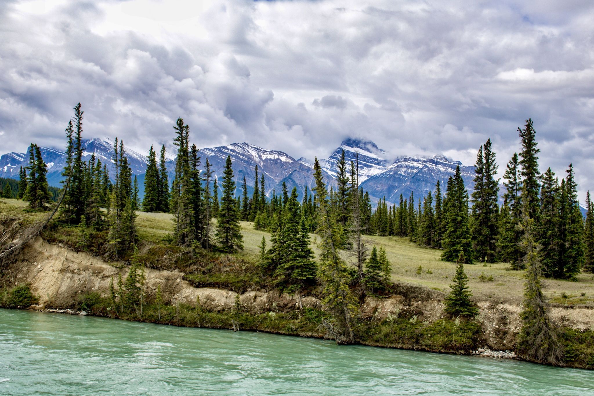 Suspension Bridge on Siffleur Falls Trail, Canada
