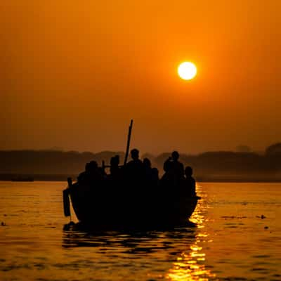 The Ganges sunrise Varanasi, India