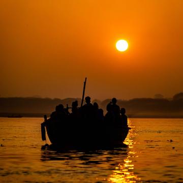 The Ganges sunrise Varanasi, India