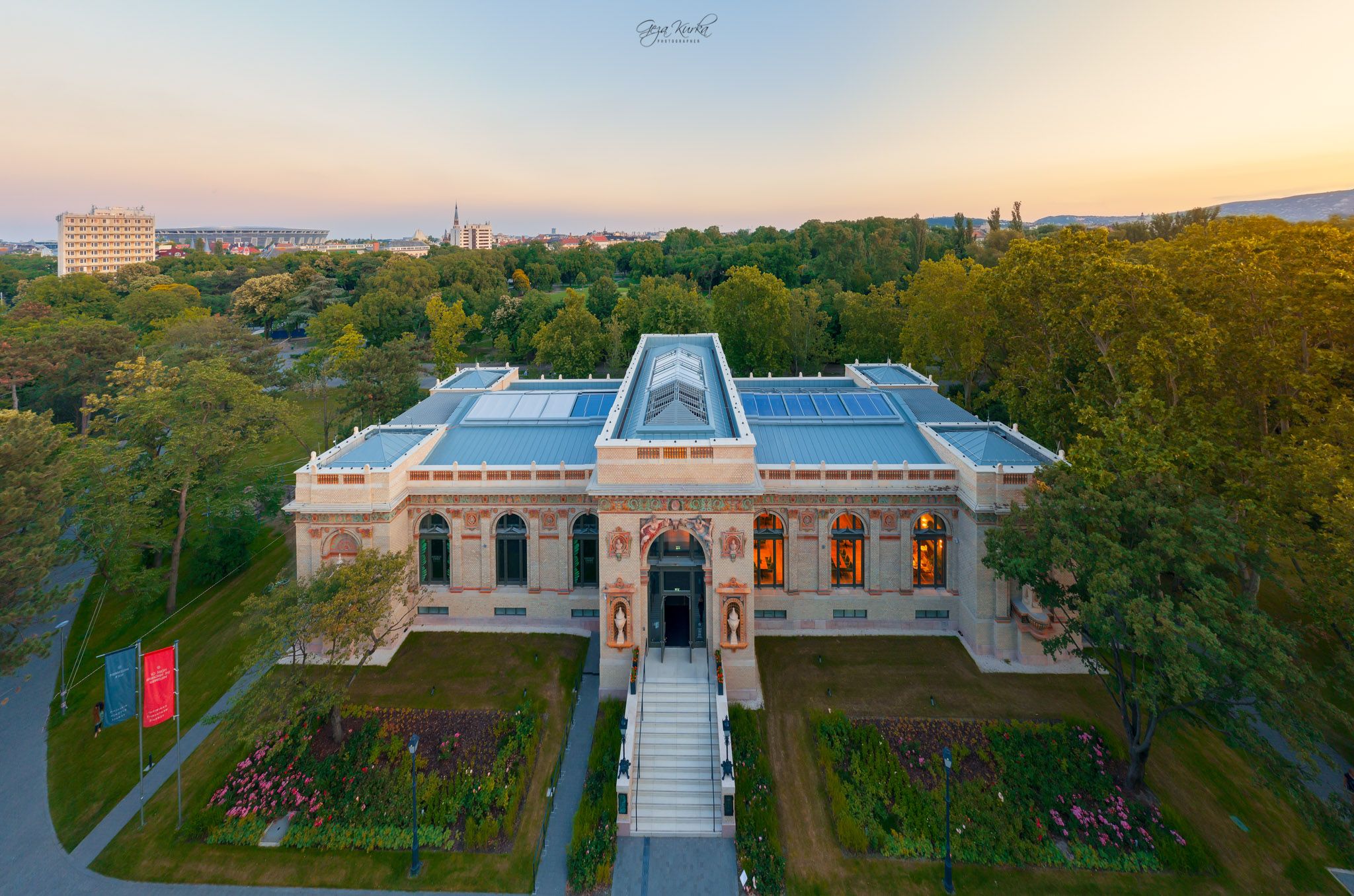 The millenium house in City park of Budapest, Hungary