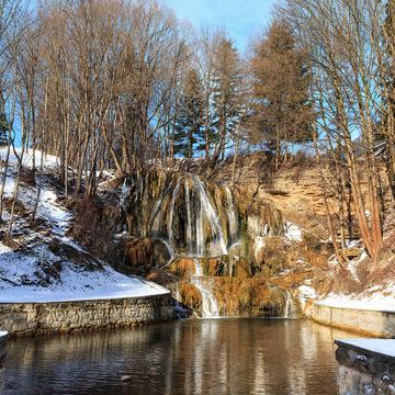 Thermal waterfall (Lucansky waterfall), Slovakia (Slovak Republic)
