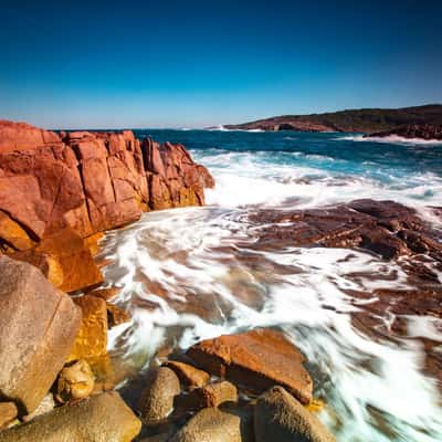 Tide going out Bar Harbour NSW north Coast, Australia