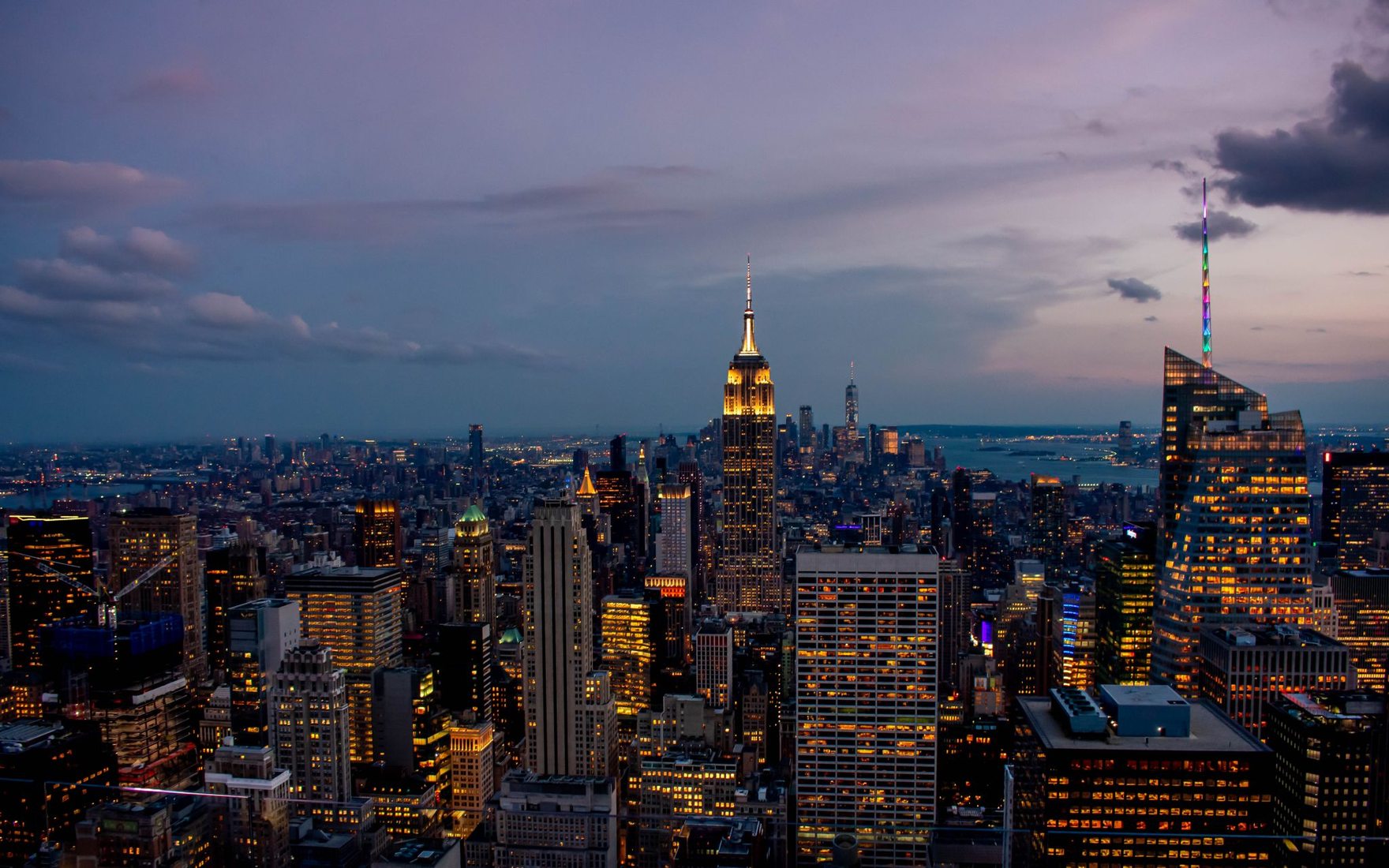 View from “Top of the Rock“, New York City, USA