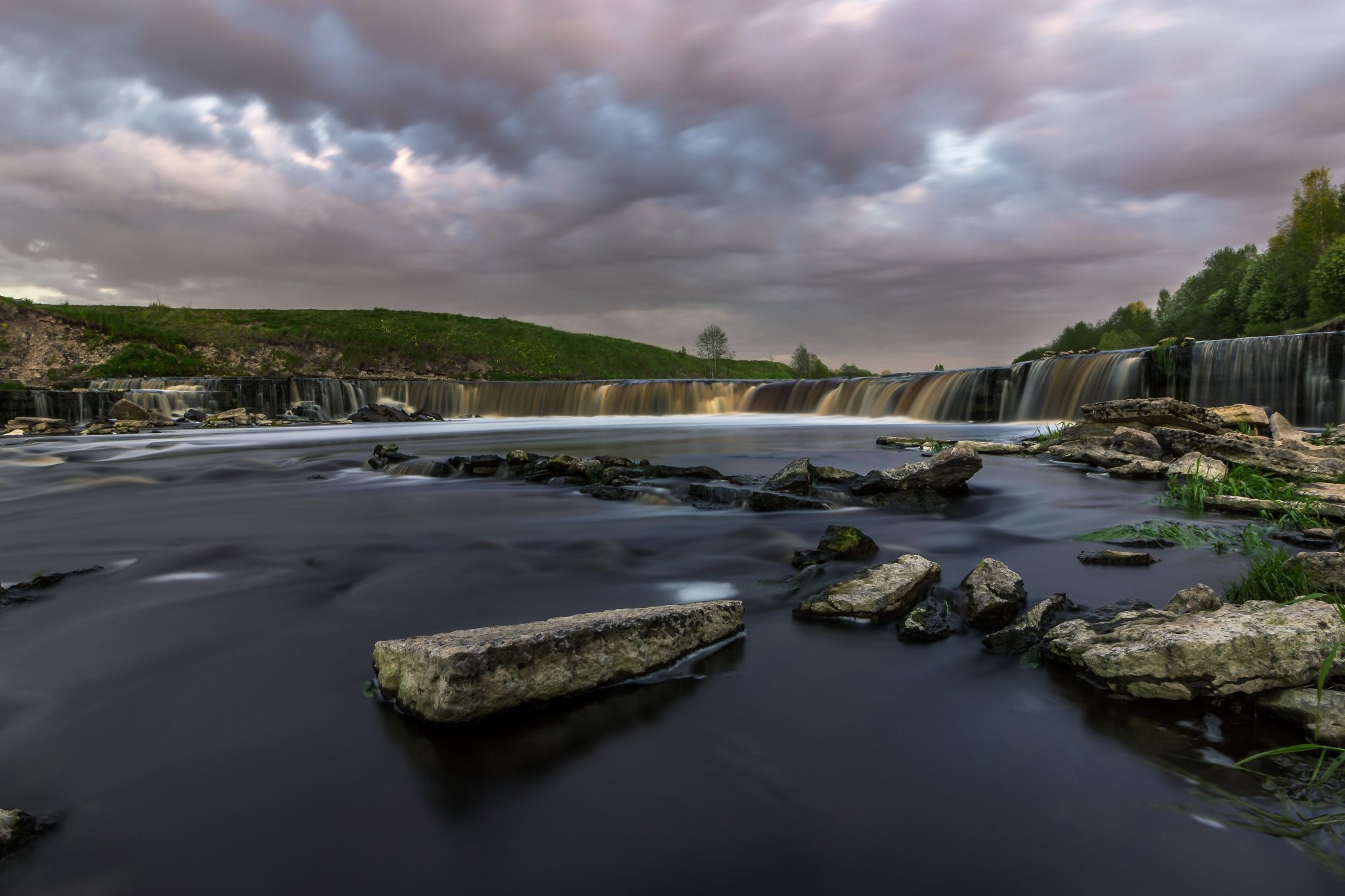 Tosnensky waterfall, Leningrad region, Russia, Russian Federation