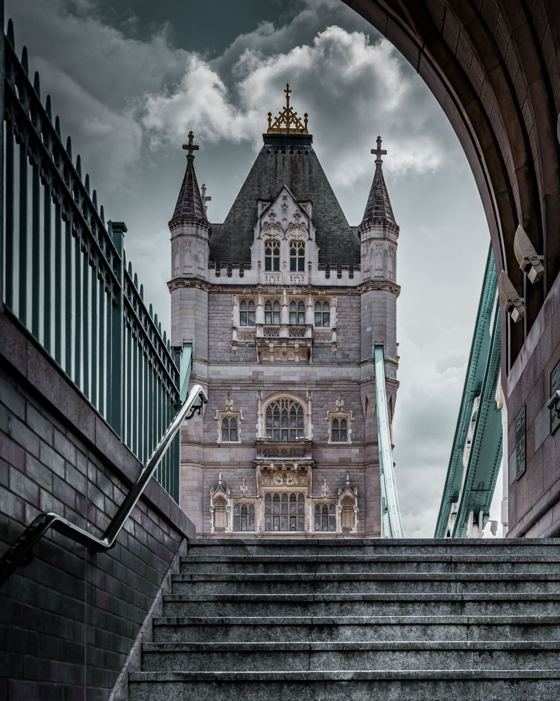 Tower bridge steps, United Kingdom