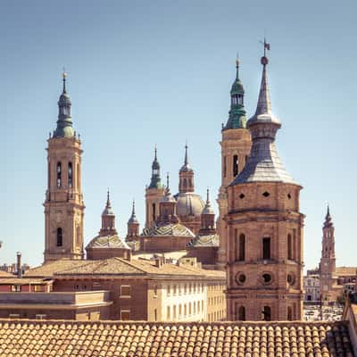 Towers in Zaragoza, Spain