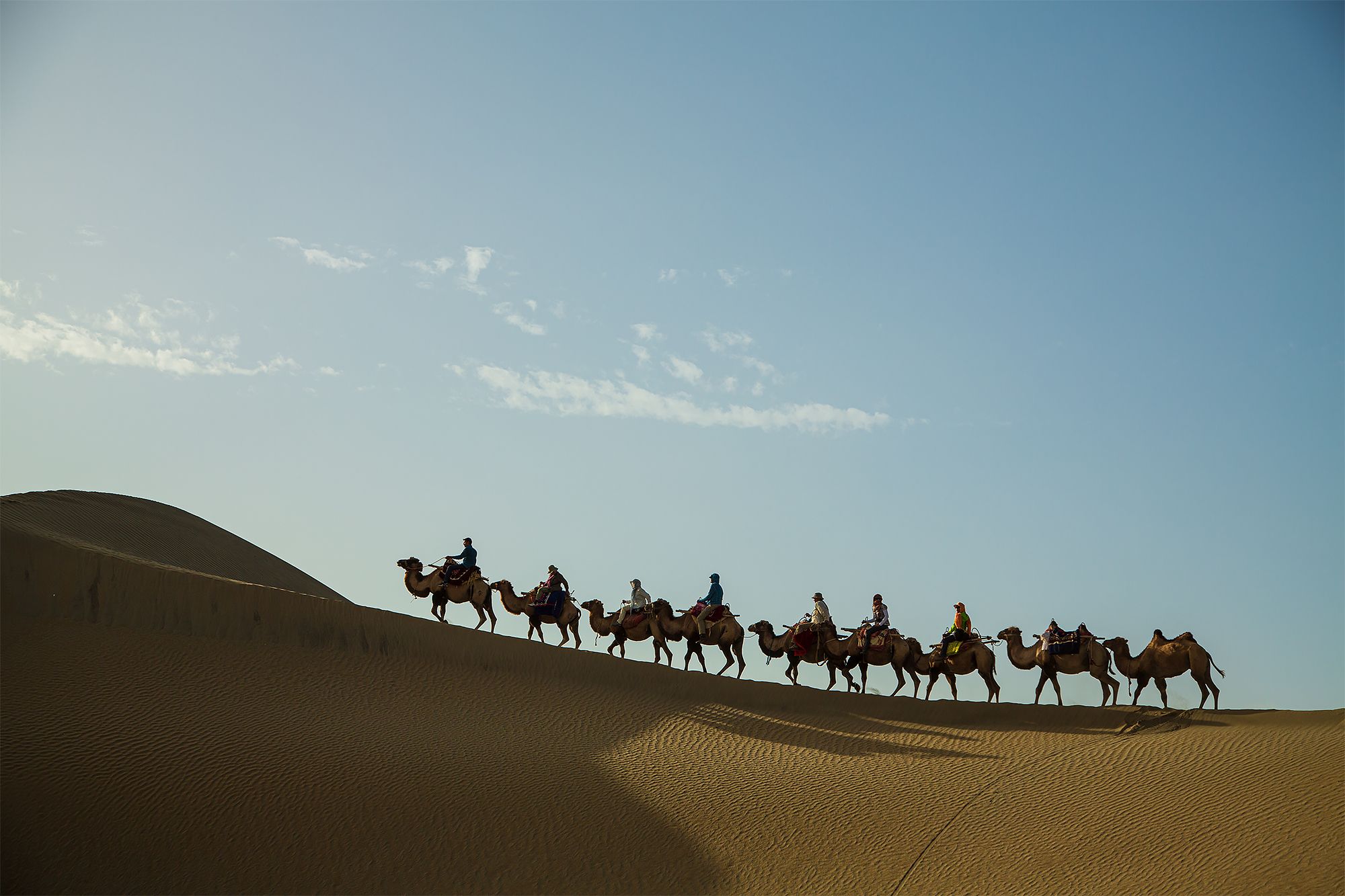 Unterwegs in der Taklamakan Wüste, China
