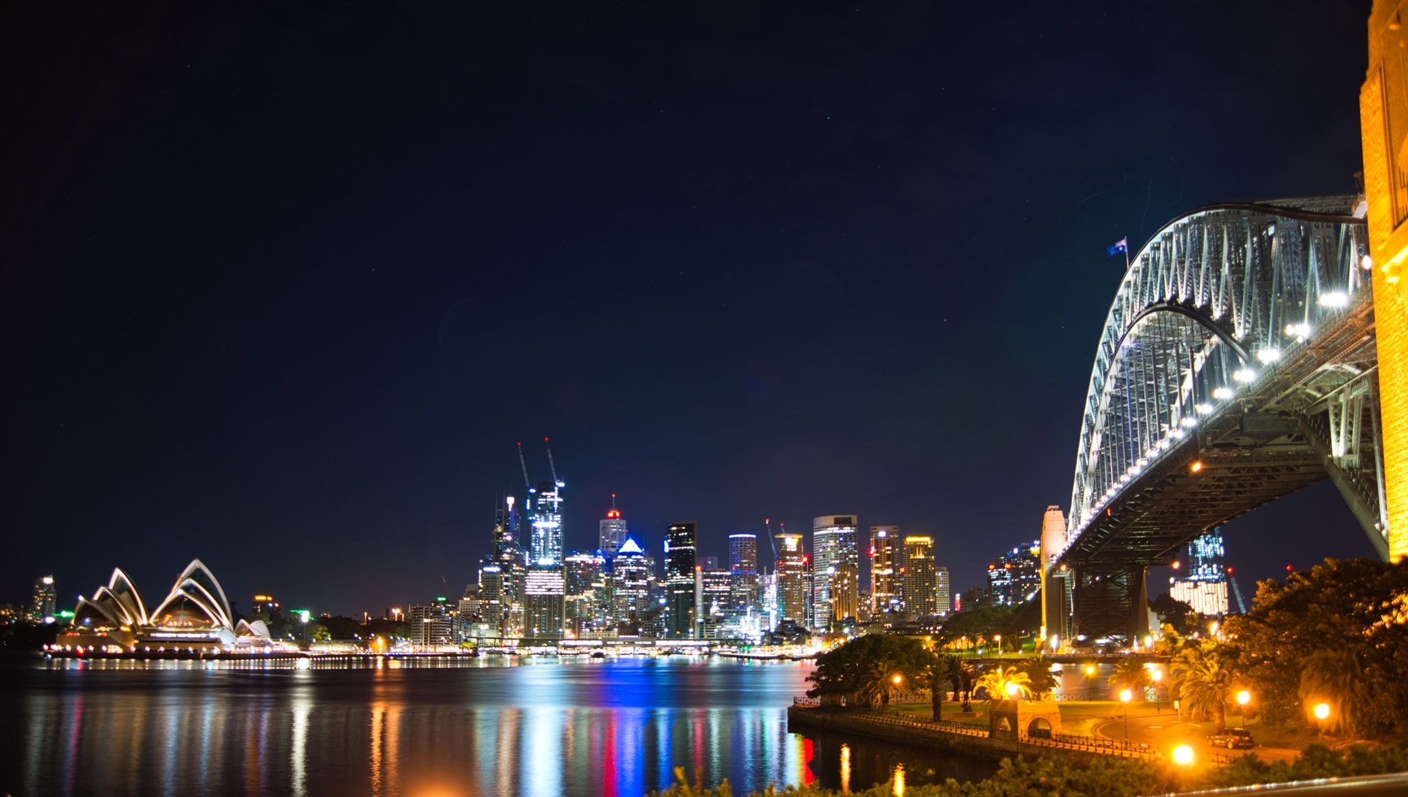 View of Sydney Opera House and Bridge, Australia