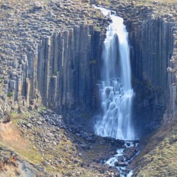 Waterfall near Stuðlagil Canyon, Iceland