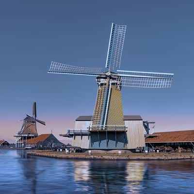 Zaanse Schans Windmills, Netherlands