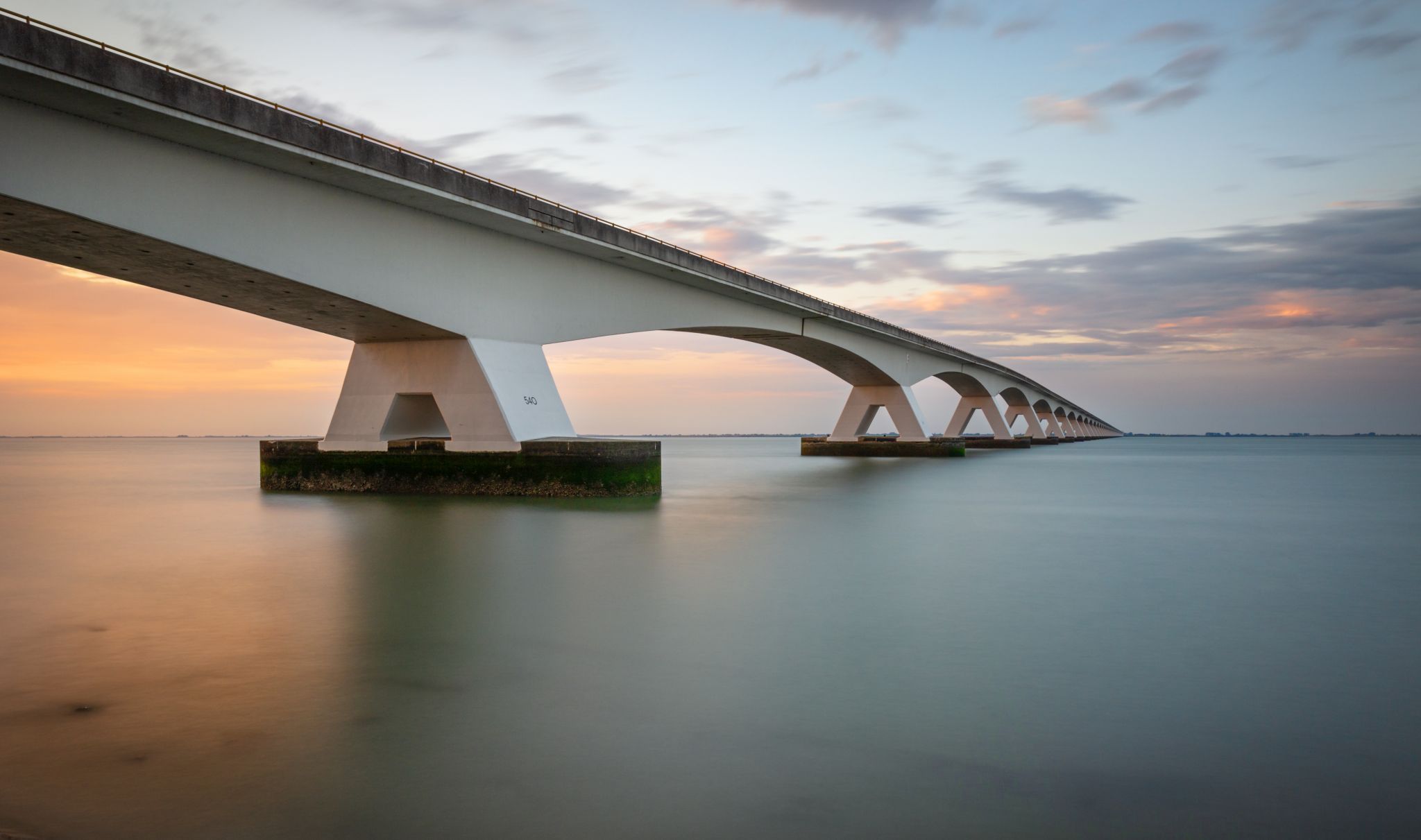 Zeeland Bridge Oosterschelde, Netherlands