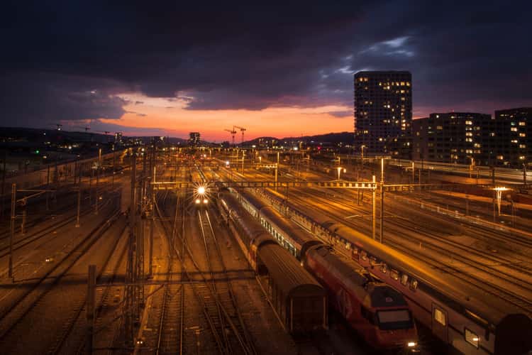 Zurich train tracks