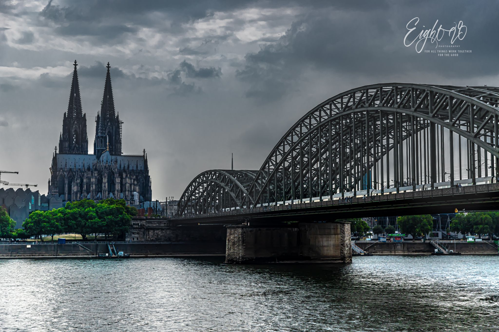Hohenzollern Bridge with Cologne Cathedral, Cologne, Germany