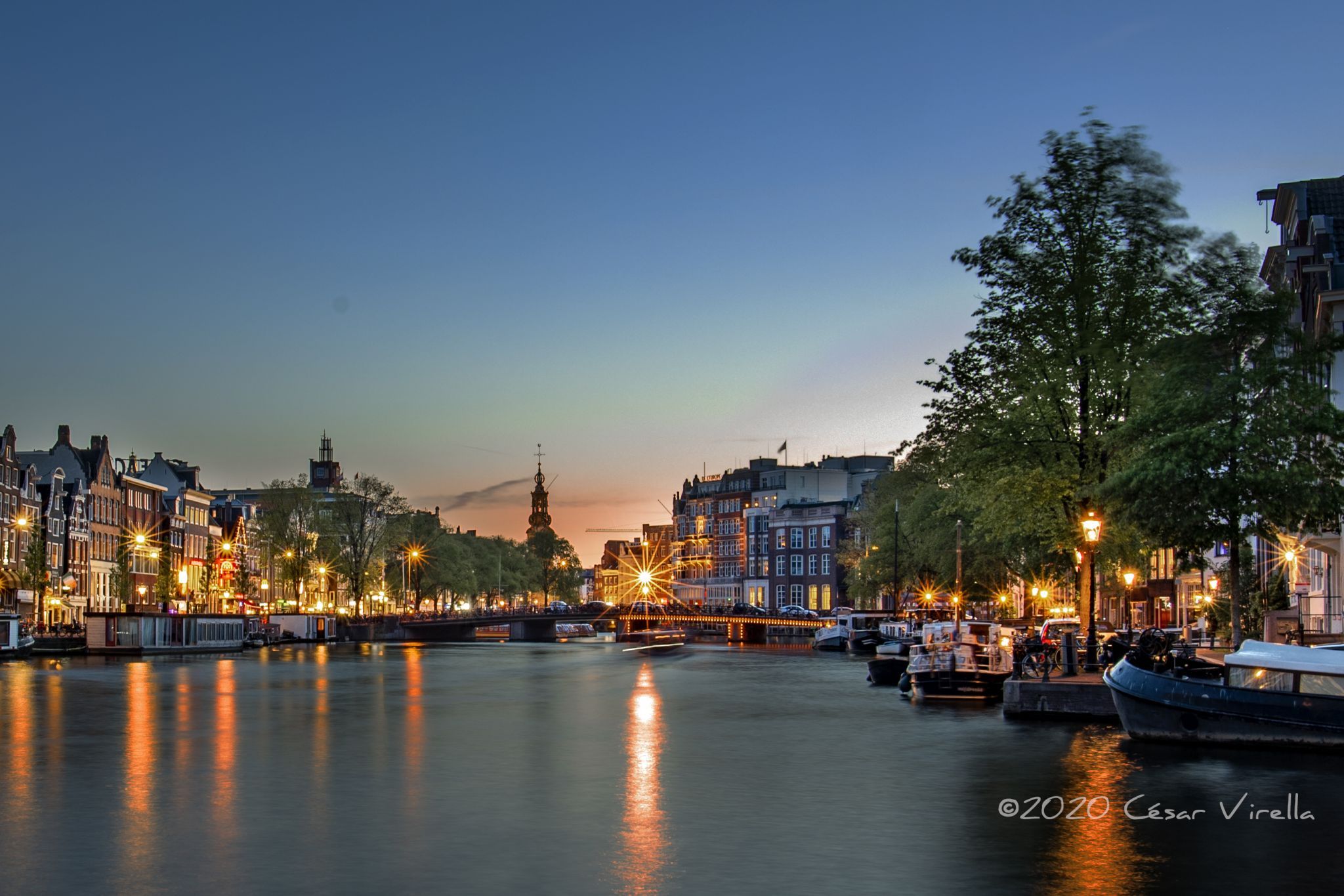 Amstel River from Monument to Jewish Resistance, Netherlands