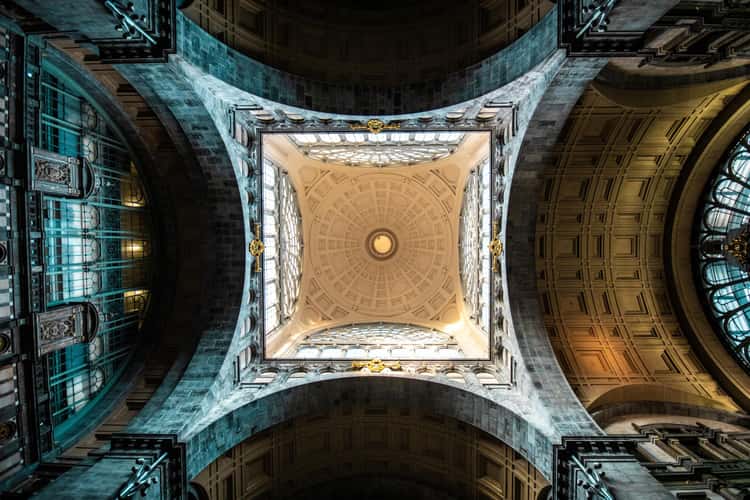 Ceiling of the Antwerp Central Station