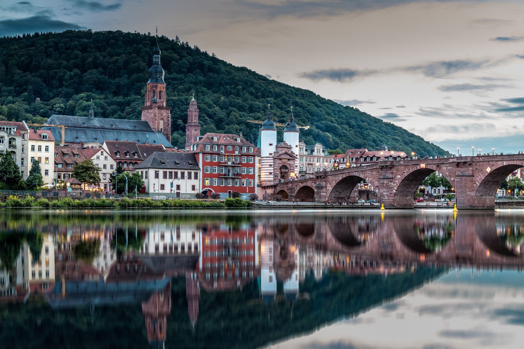 At the Neckar river, Heidelberg, Germany