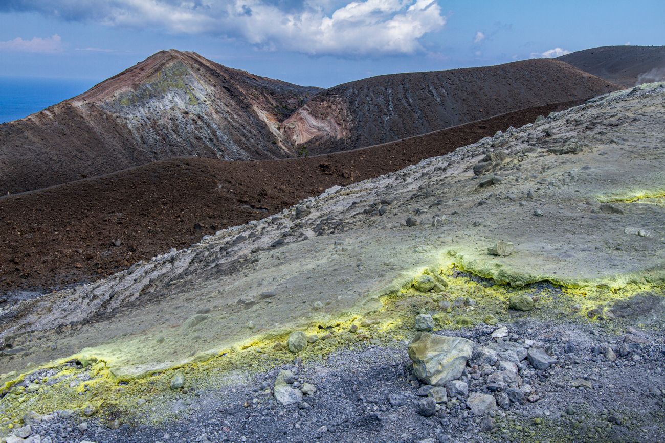 At the top of the Vulcano, Italy