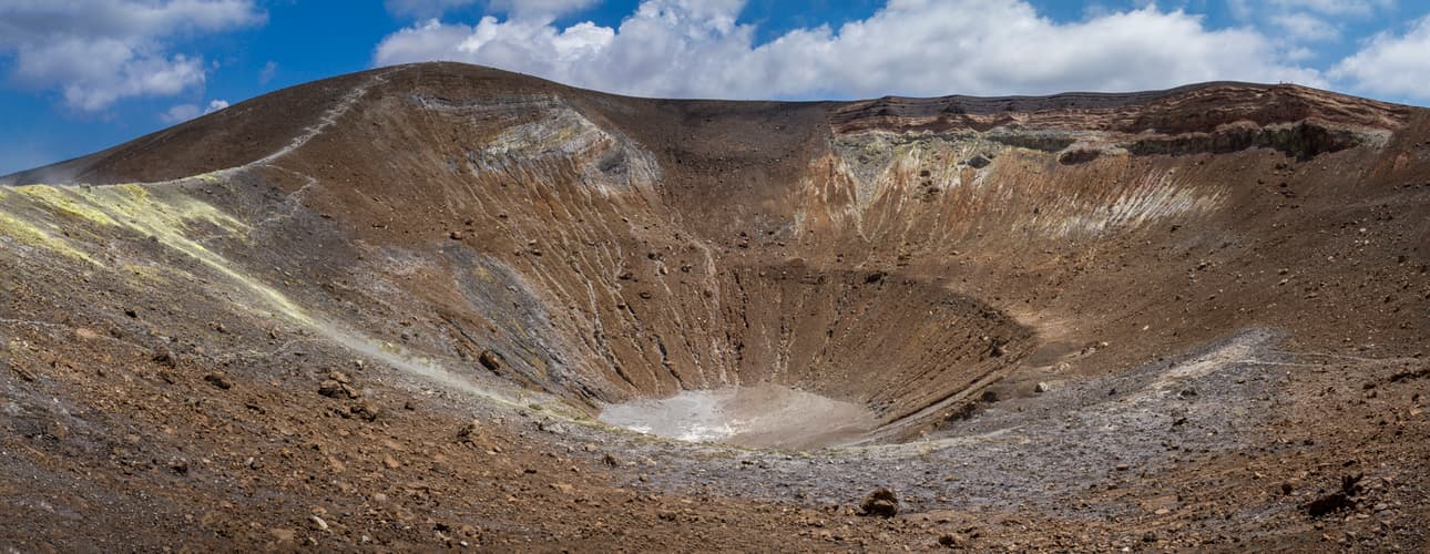 At the top of the Vulcano