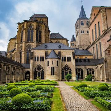 Backyard of the Cathedral in Trier, Germany