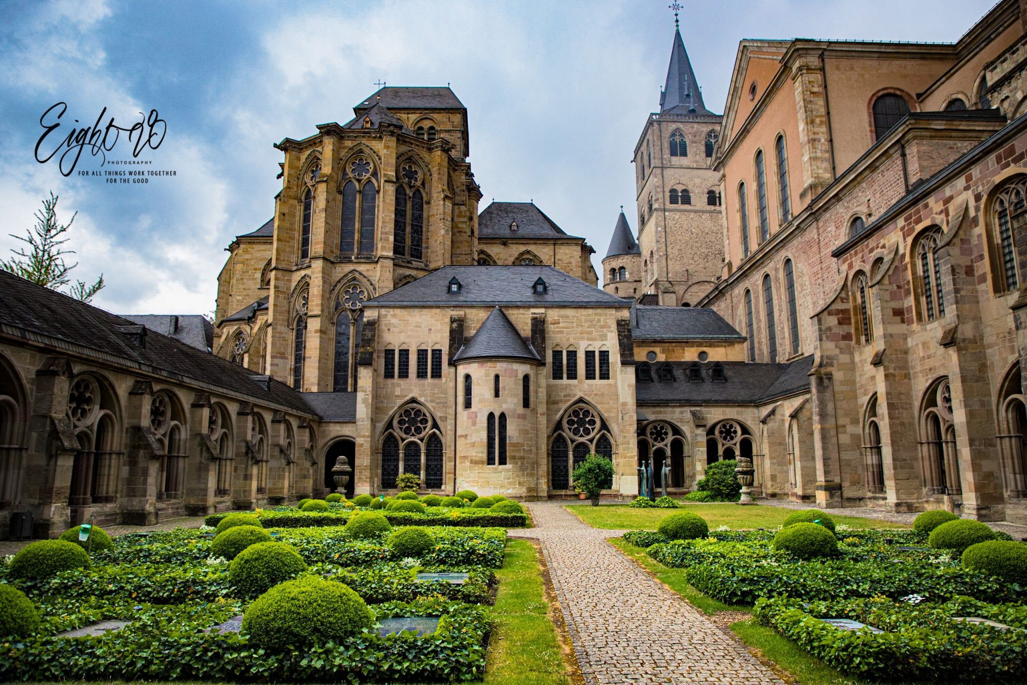 Backyard of the Cathedral in Trier, Germany