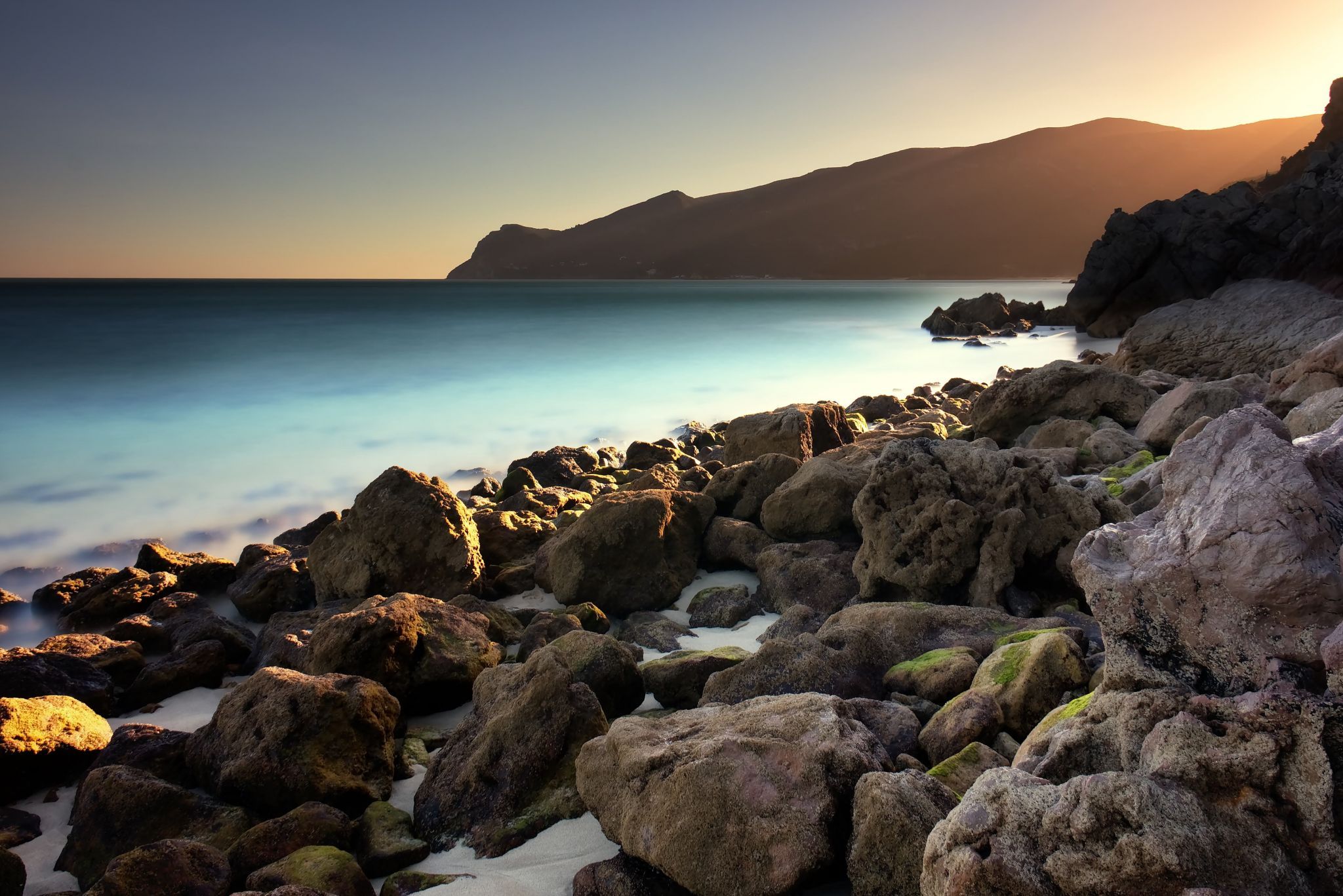 Beach in Serra da Arrábida, Portugal, Portugal