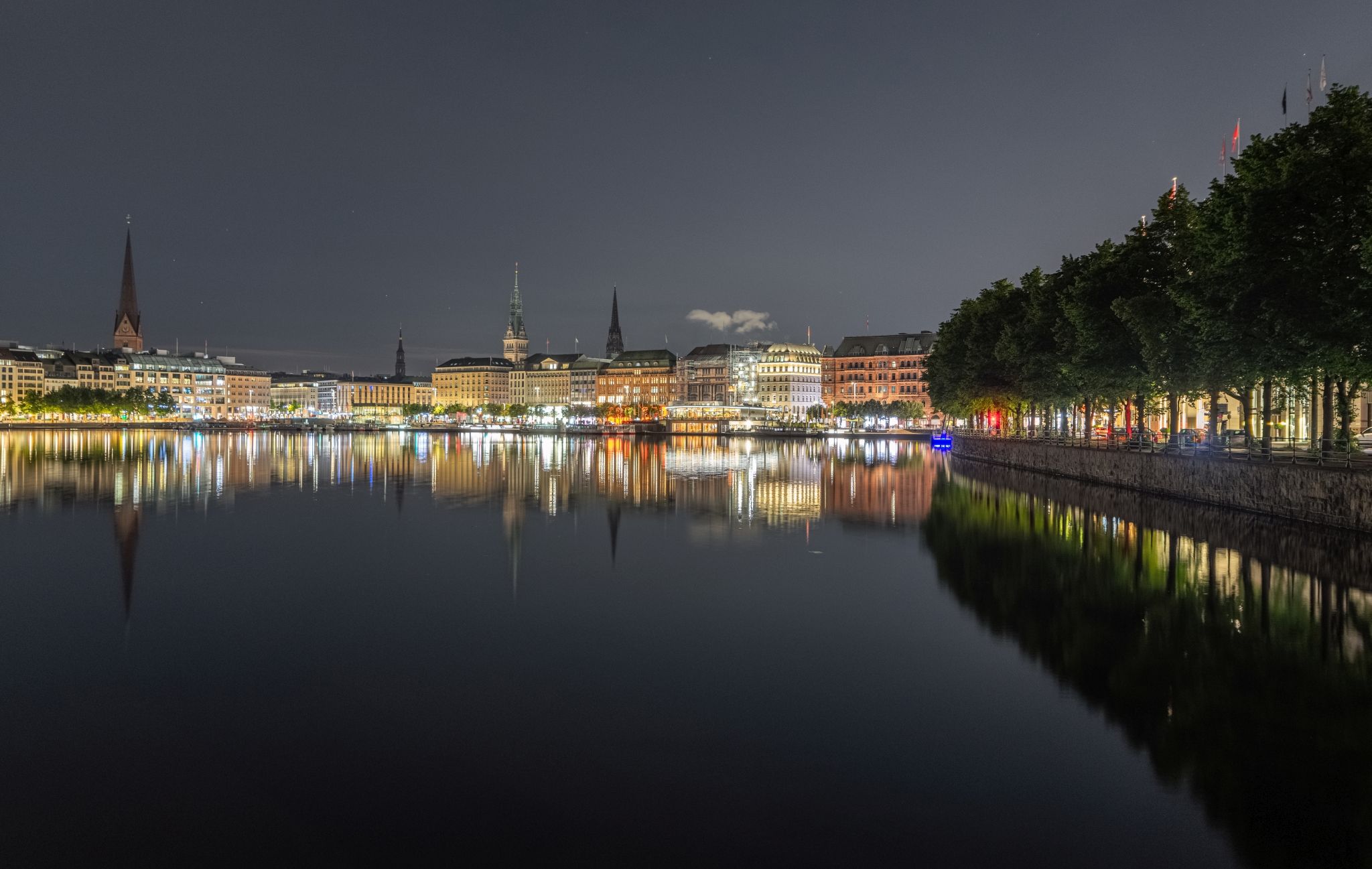 Binnenalster-View, Hamburg, Germany