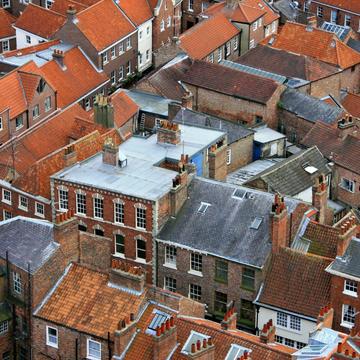 Blick vom York Minster auf die Altstadt, United Kingdom