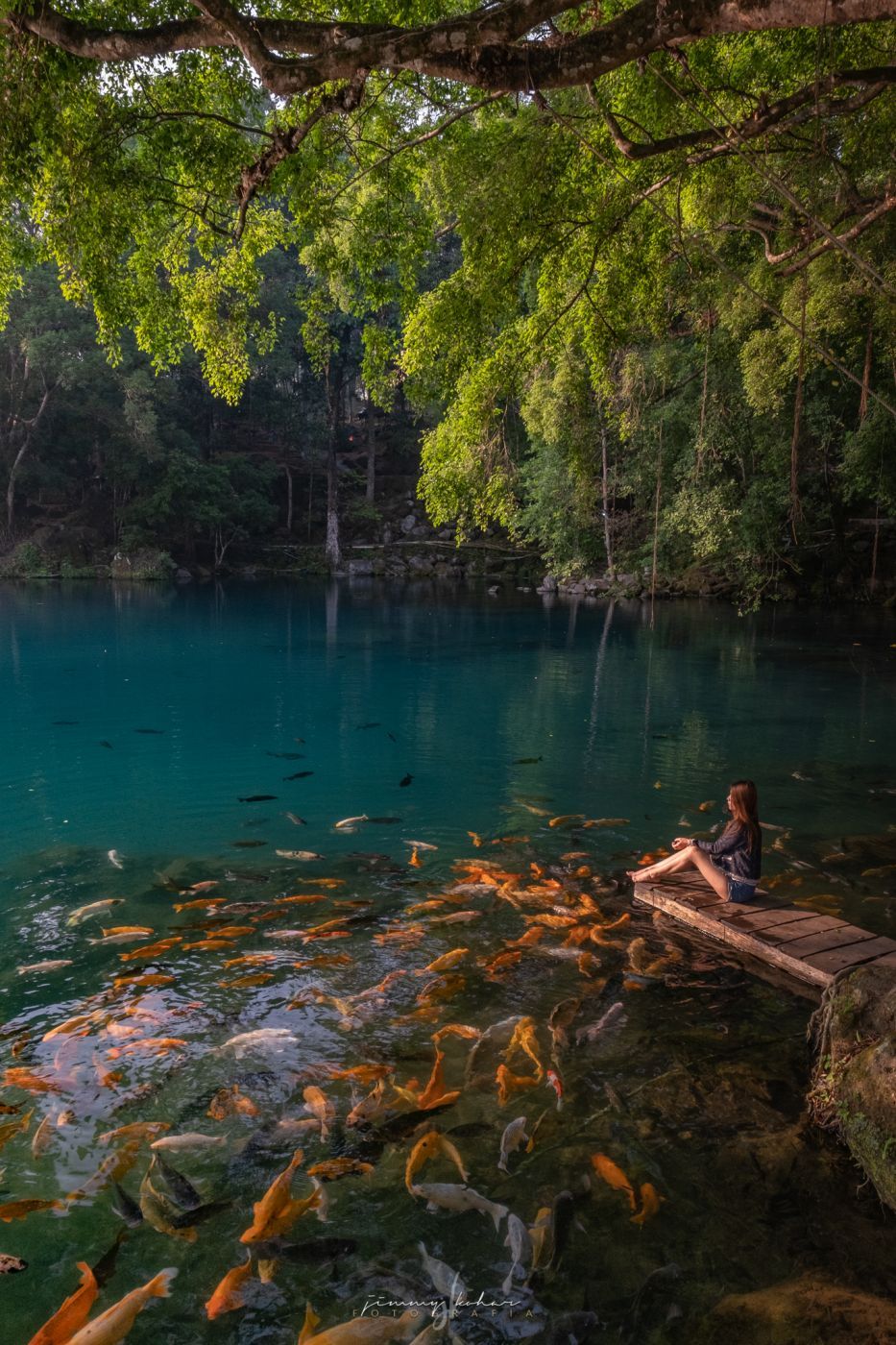 Blue Lagoon of Situ Cicerem, Indonesia