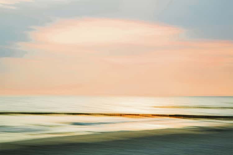 Blue morning at the Baltic Sea
