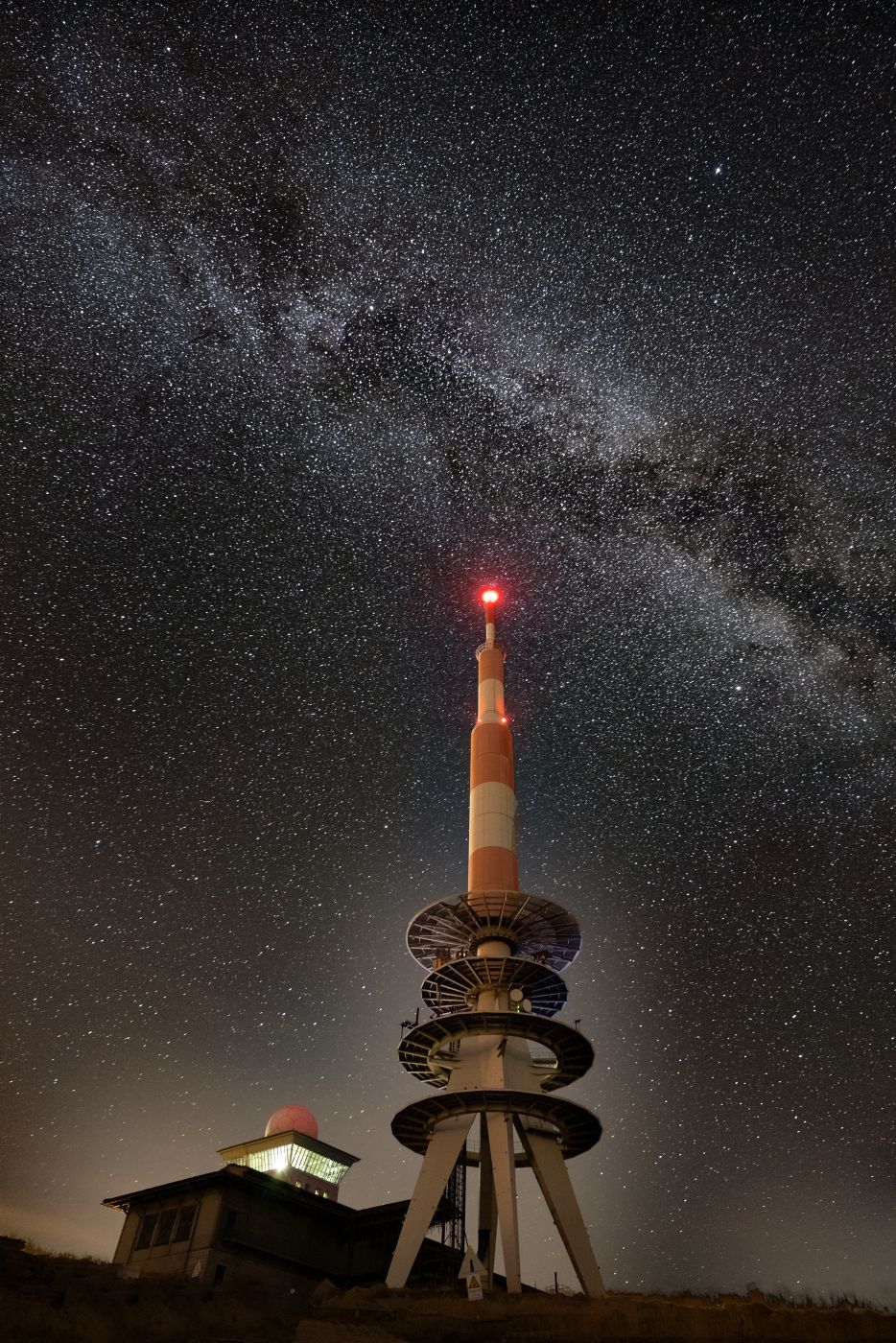 Television tower at Brockenhotel, Brocken, Germany
